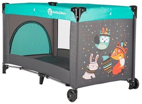PETITE&MARS - Lettino da viaggio KOOT-FOX turchese