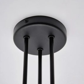 Lampadario a plafone MATYLDA 3xE27/60W/230V nero