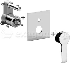 Paffoni West WSBOX015CR Parte Esterna doccia Miscelatore Con Deviatore senza parte incasso Cromo