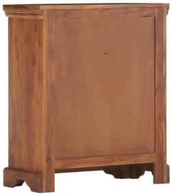 Credenza 63x30x75 cm in legno massello di acacia
