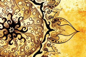 Stampa su tela – Mandala con tocco vintage