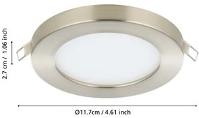 Eglo 900933 - Plafoniera da incasso LED FUEVA FLEX LED/5,5W/230V 3000K, cromata