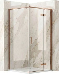 Cabina doccia Rea Bruno 90x90 Brush Copper