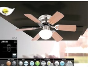 GLOBO 0307 - Ventilatore da soffitto UGO 1xE27/60W/230V