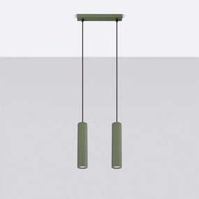 Lampadario verde Gleam – Sollux