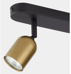 Faretto TOP 2xGU10/10W/230V oro/nero