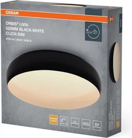 Osram - plafoniera LED dimmerabile ORBIS LIVIA LED/36W/230V Ø 52 cm nero/bianco