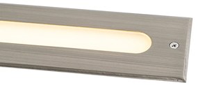 Faretto da terra moderno in acciaio 30 cm con LED IP65 - Eline
