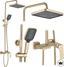 Set doccia REA JOE Brush Gold