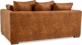 Divano in similpelle marrone cognac 175 cm Hamburg - Scandic