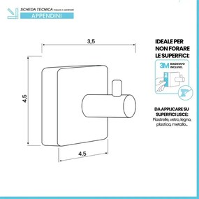 Appendini portasciugamani in legno di bambù e acciaio bianco Haiti