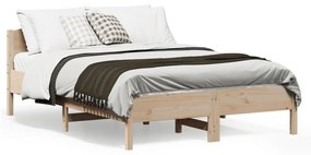 Letto Senza Materasso 120x190 Cm İn Legno Massello Di Pino /