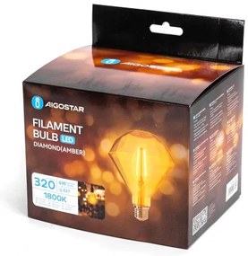 Lampadina LED FILAMENT E27/4W/230V 1800K diamant - Aigostar