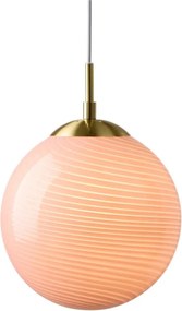 Halo Design 748372 - Lampada a sospensione con cavo CANDY 1xE27/25W/230V Ø 20 cm rosa/ottone