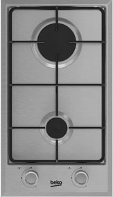 Beko - hdcg 32220 fx Piano Cottura da incasso 29 cm 2 Fornelli Acciaio inossidabile