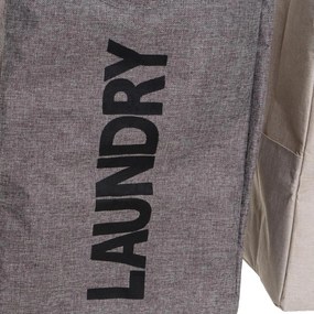 Ceste per il bucato in set grigie/beige in tessuto 2 pz – Casa Selección