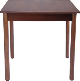 Tavolo fisso in legno con gamba Tonda RISTORANTE misura 80x80 NOCE