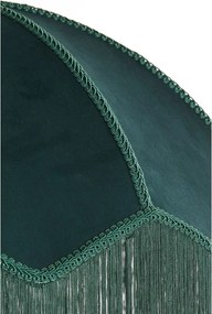 Lampadario in colore petrolio con paralume in tessuto ø 50 cm Malacia - Light &amp; Living