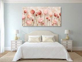 Stampa su tela – Tulipani rosa antico