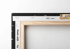 Quadro su tela – Gocce d'acqua su dente di leone