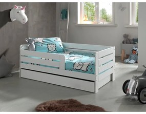 Cassetto bianco sotto il letto dei bambini 70x140 cm Peuter - Vipack