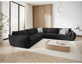 Divano angolare grigio scuro (variabile) Vanda - Mazzini Sofas