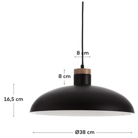 Kave Home - Lampada a sospensione Gotram nero