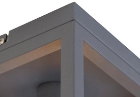 Lampada da soffitto intelligente industriale grigio scuro incl. Wifi G95 - Cage