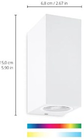 WiZ - Applique LED RGBW Dimmerabile UP&DOWN 2xGU10/4,7W/230V bianco Wi-Fi
