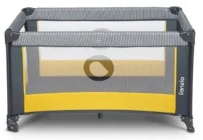 Lionelo - Culla da viaggio STEFI grigio/giallo