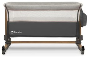 Lionelo - Culla per bambini 3in1 LEONIE grigio/nero