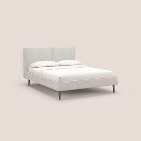 Isotta letto imbottito completamente sfoderabile in morbido tessuti impermeabile T10 panna