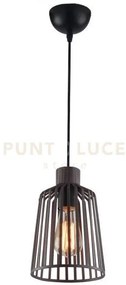 Lampadario a sospensione dayton bronzo 1 luce attacco e27 16x16x126...