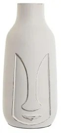 Vaso Home ESPRIT Bianco Legno di mango Moderno Viso 15 x 15 x 30 cm
