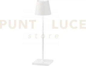 Lampada da tavolo ricaricabile led drink bianca 1,5w 165lm 3000k di...