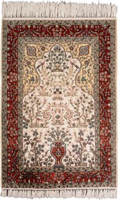 Hereke Tappeto orientale 90x60 Beige (Cina) Annodato A Mano