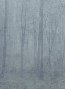 Sandberg Wandbild Skog - Misty Blue