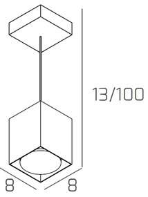 Sospensione Moderna Plate Metallo Grigio 1 Luce Gx53 10Cm