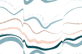 Carta da parati – Onde colorate
