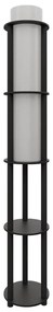 Lampada da terra con ripiani NOTO 1xE27/40W/230V nera