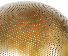 Lampada da terra industriale in bronzo con legno regolabile - Haicha