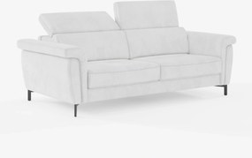 Capri divano letto di design con piedini alti - poggiatesta reclinabili in raffinato tessuto effetto velluto smacchiabile T30
