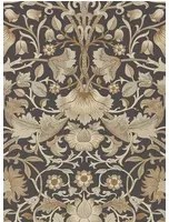Morris & Co Carta da parati Pure Lodden - Charcoal/ Gold
