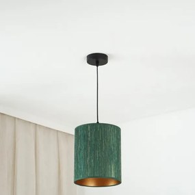 Brilagi - Lampadario a sospensione con filo BOSTON ROLLER 1xE27/15W/230V diametro 21 cm verde/oro