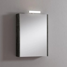 Pensile con luce Akira tigerwood L 51.5 x H 70 x P 15.5 cm