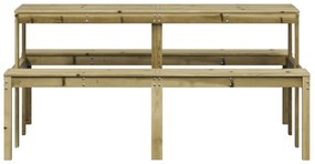 Tavolo da picnic 160x134x75 cm in legno impregnato di pino