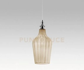 Cleofe s/12 - lampadario sospeso 1 luce attacco e27 in vetro colore...