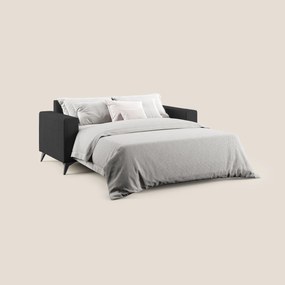 Pegaso divano letto con poggiatesta reclinabili e rivestimento T02 nero