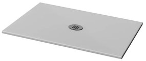 Piatto doccia in ceramica extra slim grigio L 200 x L 90 cm