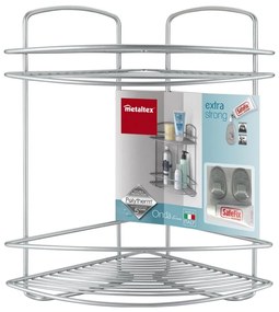 Bagno a due livelli Scaffale ad angolo Onda - Metaltex